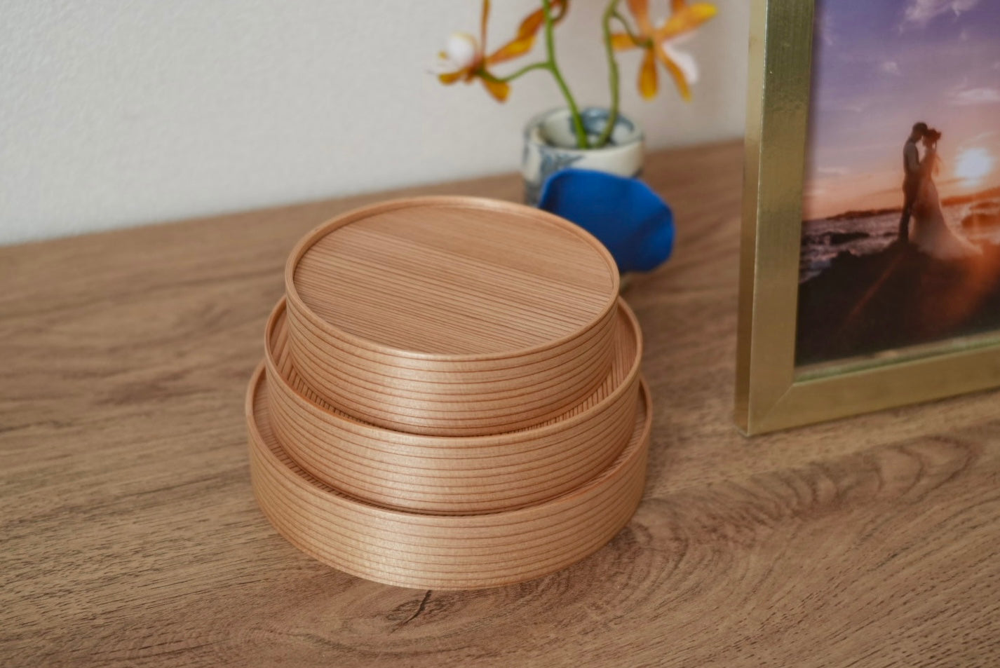 銘木曲木トレイ(杉) 小サイズ