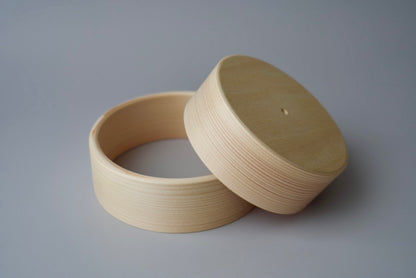 【受注生産】4寸地張無双輪張輪付 白木 10個セット