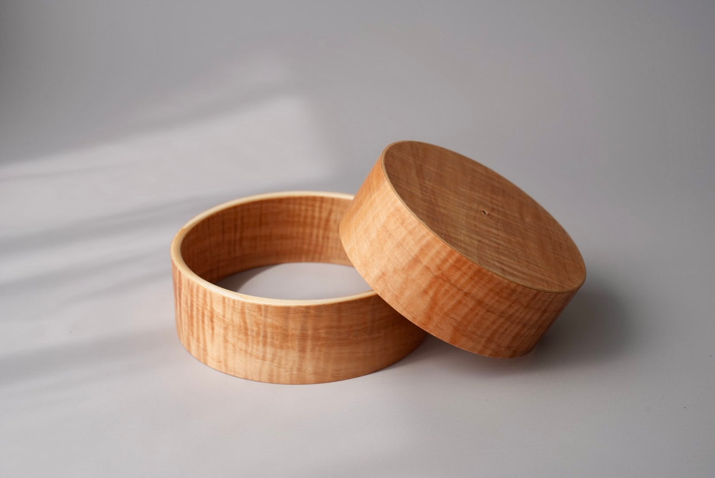 【受注生産】4寸地張無双輪張輪付　栃縮杢