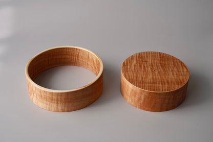 【受注生産】4寸地張無双輪張輪付　栃縮杢