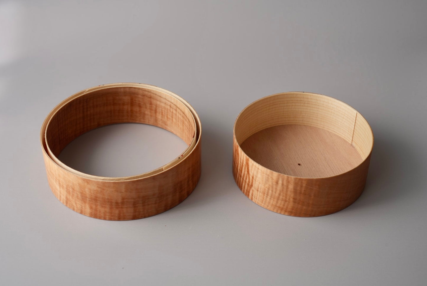 【受注生産】4寸地張無双輪張輪付　栃縮杢